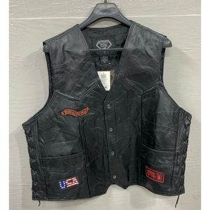 DIAMOND PLATE NWT MENS SIZE 3X BIKER LEATHER VEST